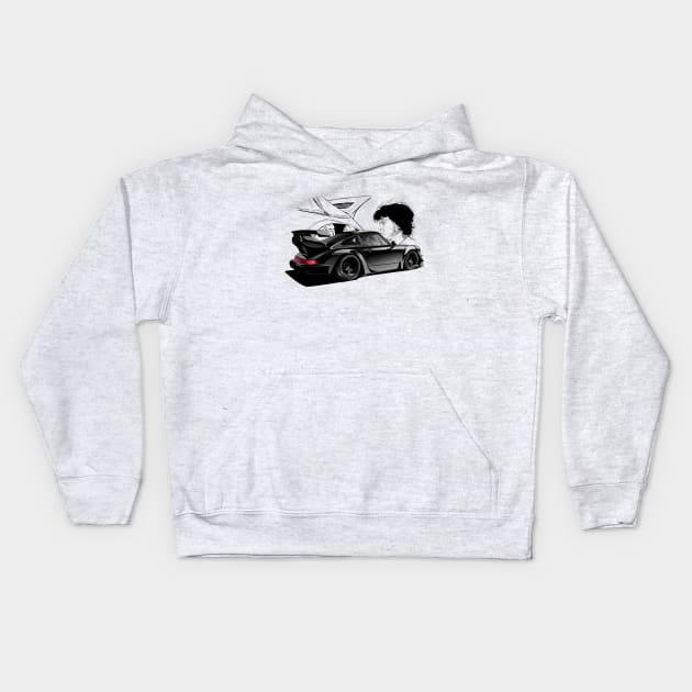 Porsche RWB Kids Hoodie by racingfactory